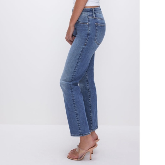 Good American Always Fits Good Legs Straight Jeans 6 - 12 - Picture 3 of 14